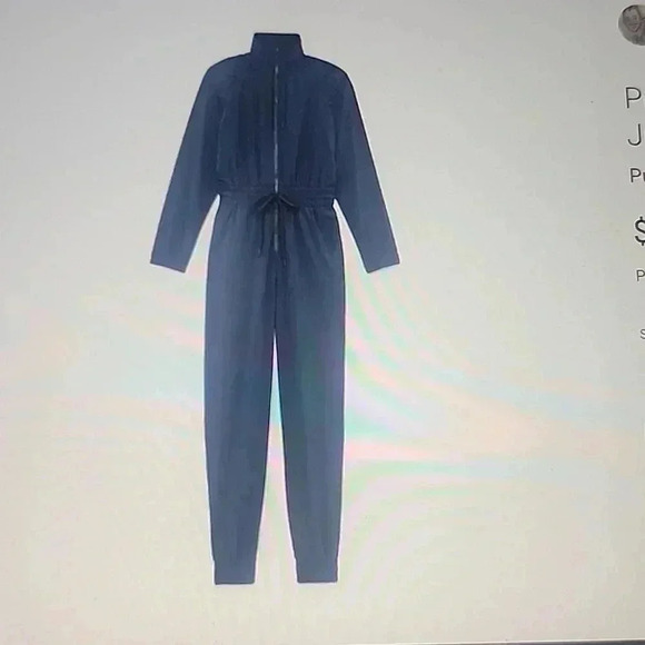 PUMA X GOOP WINDBREAKER PERFORMANCE JUMPSUIT DARK SAPPHIRE SIZE M - Picture 2 of 5